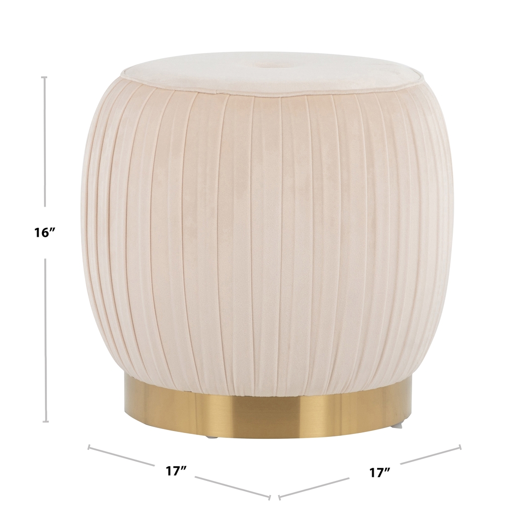 Leeambur Cream Ottoman - Thumbnail - Image 5