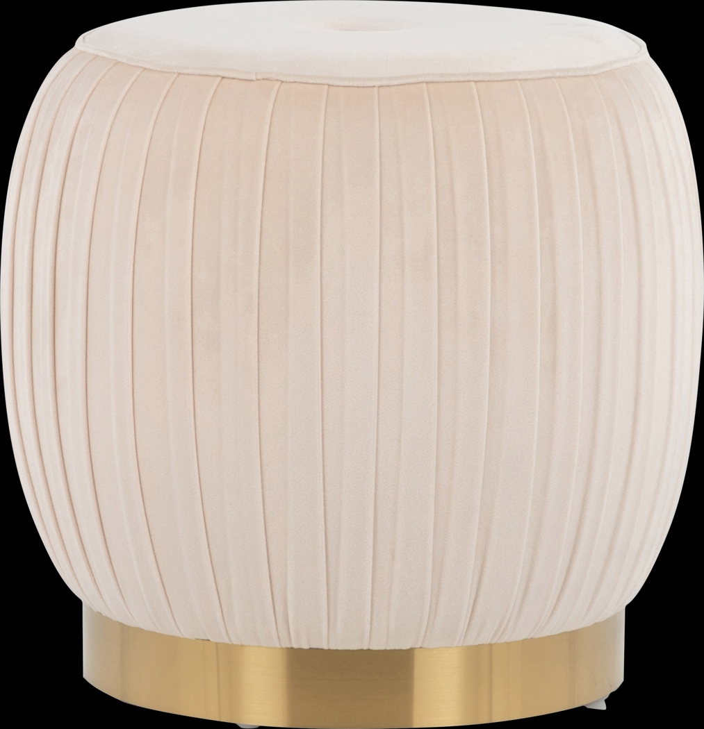 Leeambur Cream Ottoman - Thumbnail - Image 1