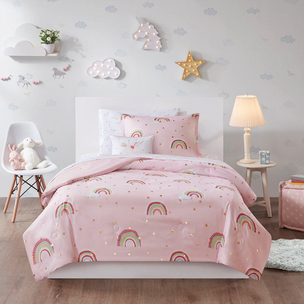 Leebaum Pink Full Comforter Set - Thumbnail - Image 13