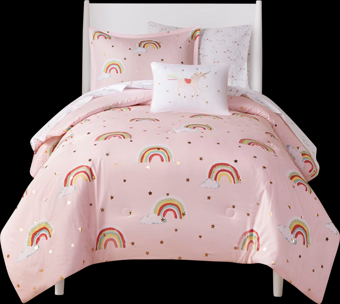 Leebaum Pink Full Comforter Set - Thumbnail - Image 3