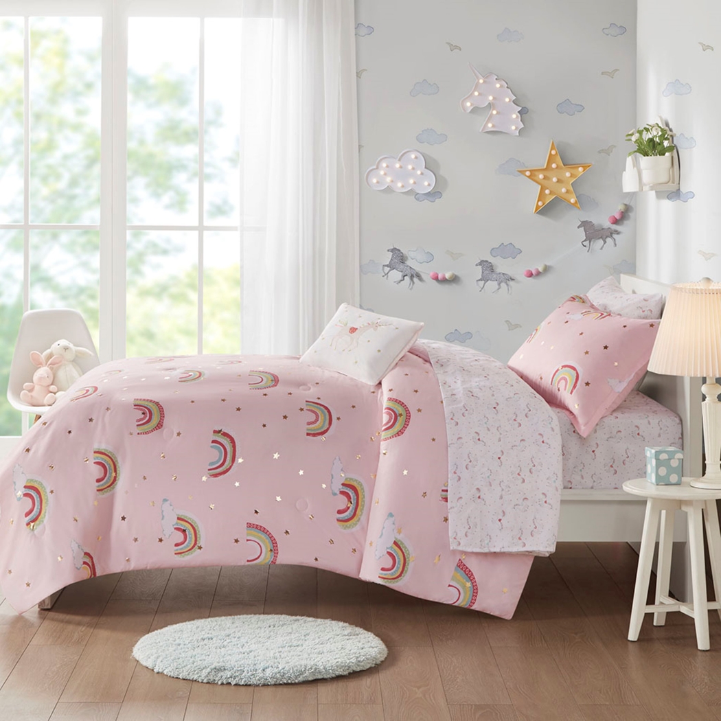 Leebaum Pink Twin Comforter Set - Thumbnail - Image 16