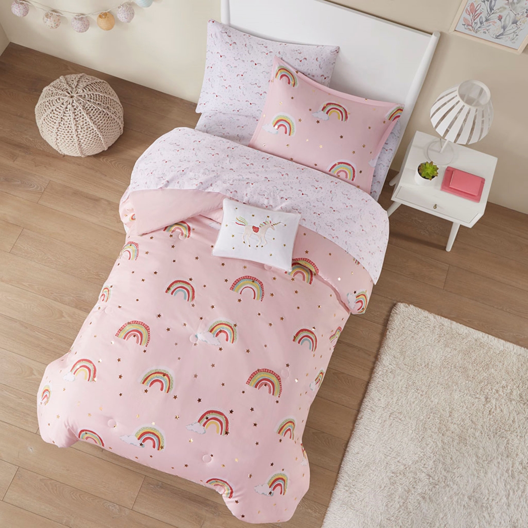 Leebaum Pink Twin Comforter Set - Thumbnail - Image 19