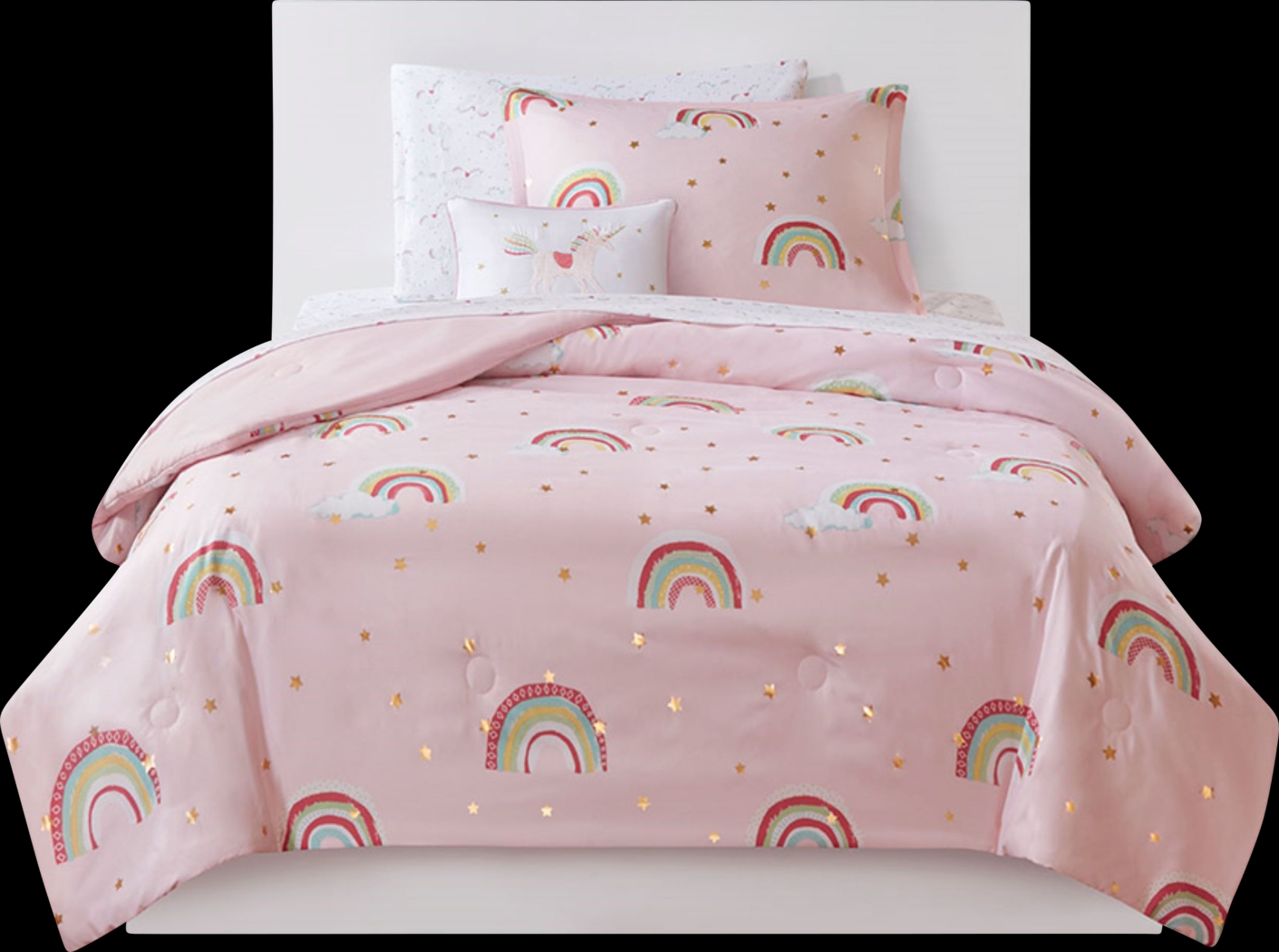 Leebaum Pink Twin Comforter Set - Thumbnail - Image 1