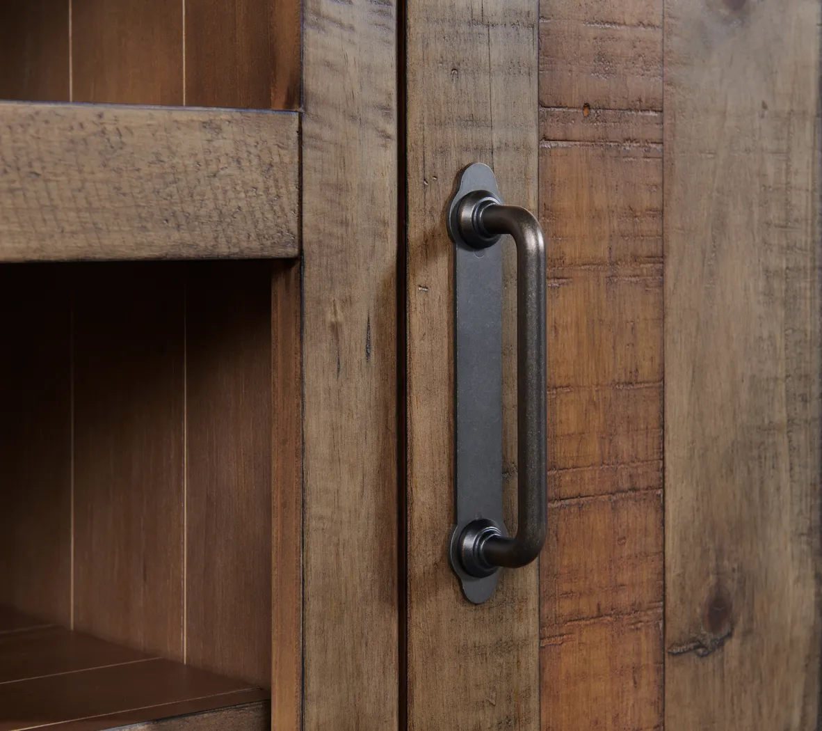 Leewood Brown 65 in. Console - Thumbnail - Image 4