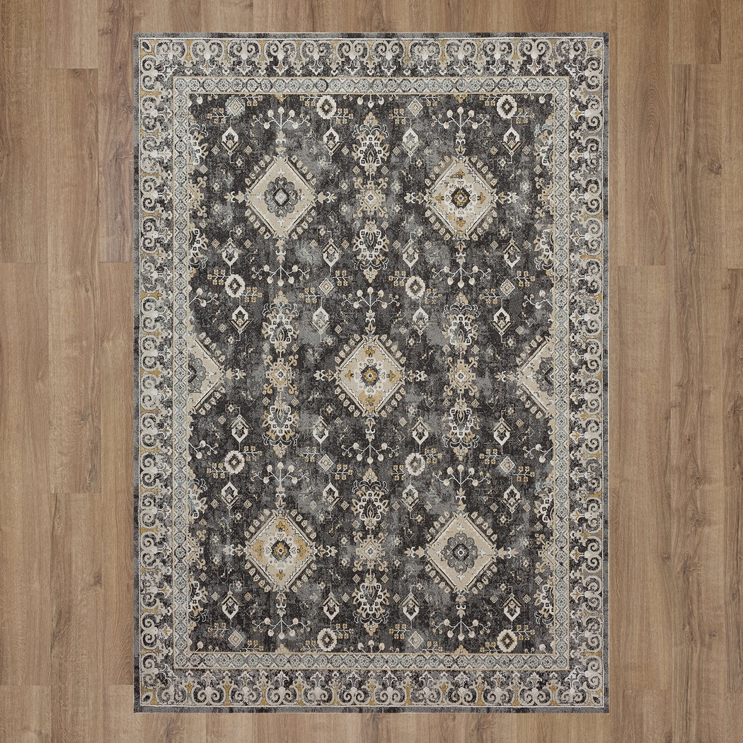 Leeworth Charcoal 7'10 x 10'3 Rug - Thumbnail - Image 4