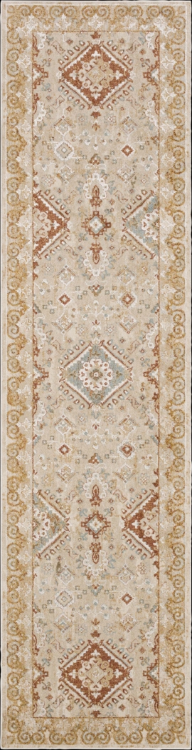 Leeworth Cream 2'6 x 10' Runner Rug - Thumbnail - Image 1