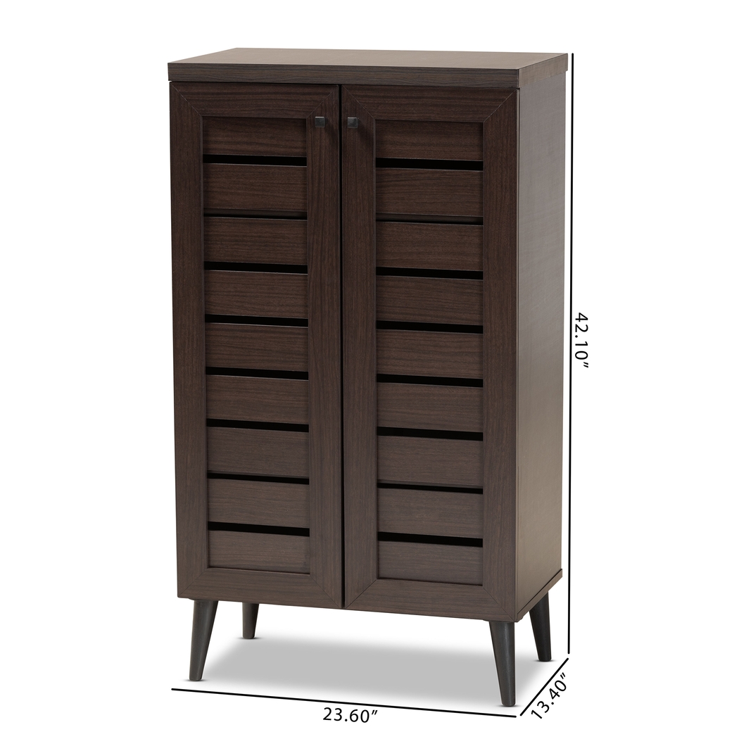 Lefelle Dark Brown Shoe Storage Cabinet - Thumbnail - Image 10
