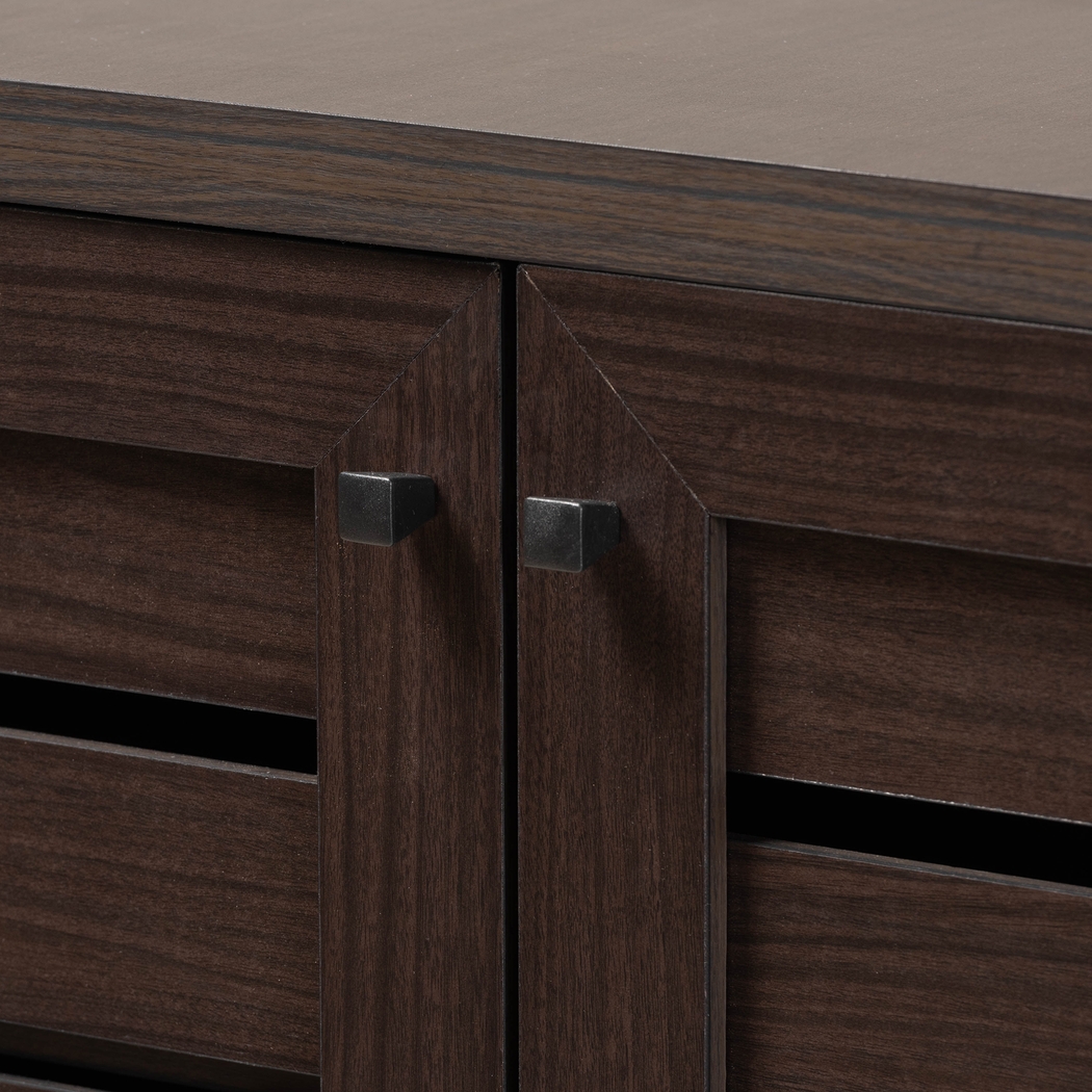 Lefelle Dark Brown Shoe Storage Cabinet - Thumbnail - Image 5