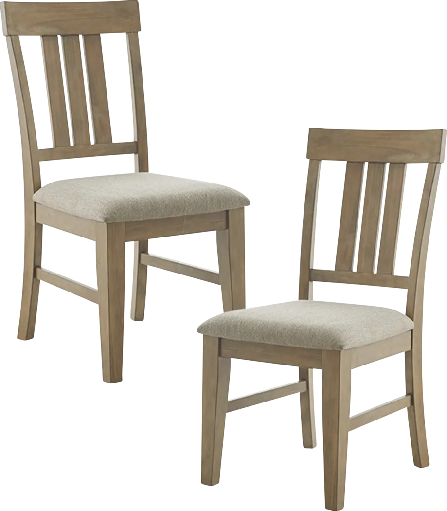 Lefferts Gray Dining Chair, Set of 2 - Thumbnail - Image 1