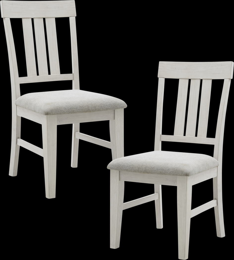 Lefferts White Dining Chair, Set of 2 - Thumbnail - Image 1