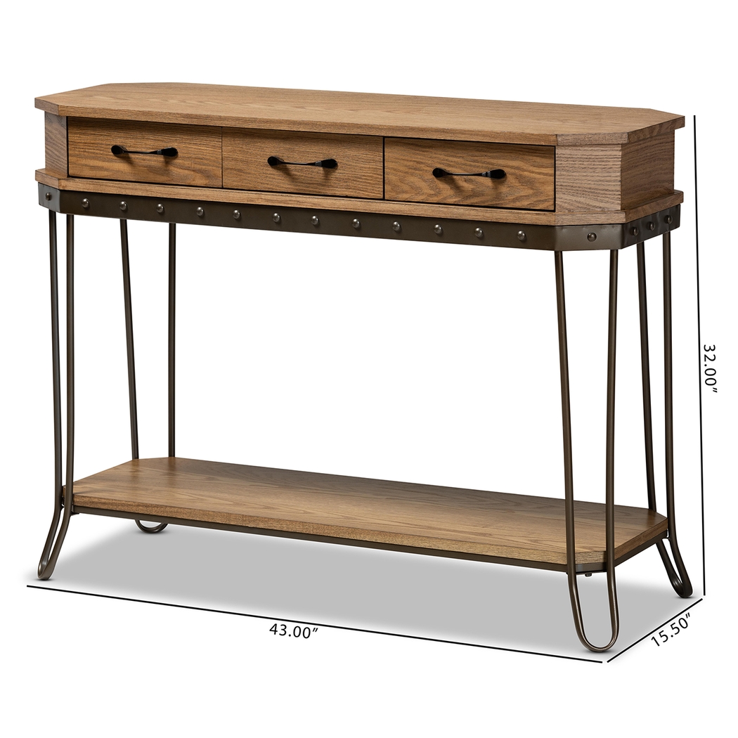 Legendwood Brown Console Table - Thumbnail - Image 10