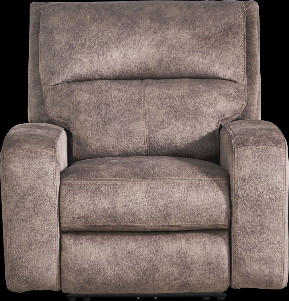 Leighton Brown Dual Power Recliner - Thumbnail - Image 3