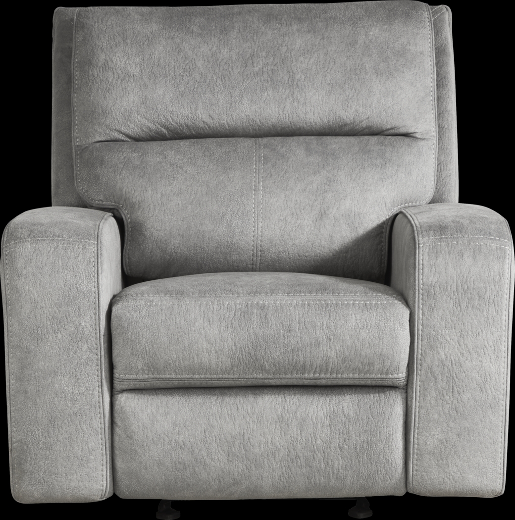 Leighton Gray Dual Power Recliner - Thumbnail - Image 3