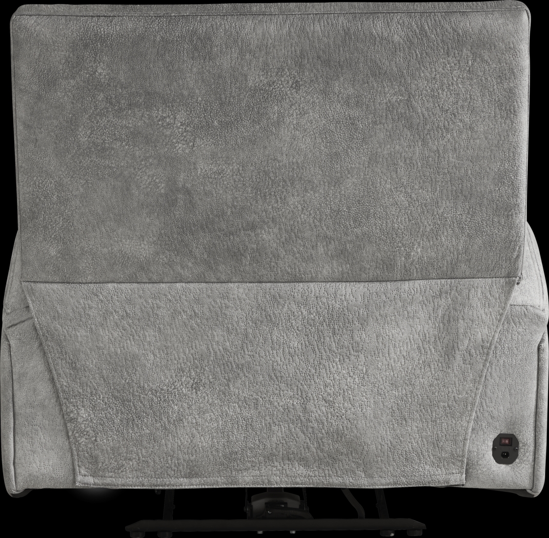 Leighton Gray Dual Power Recliner - Thumbnail - Image 4