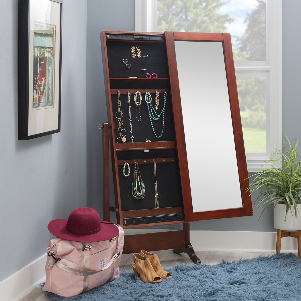 Lejuene Cherry Sliding Jewelry Armoire - Thumbnail - Image 3