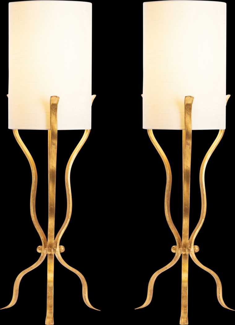 Leland Point Gold Table Lamps, Set of 2 - Thumbnail - Image 1