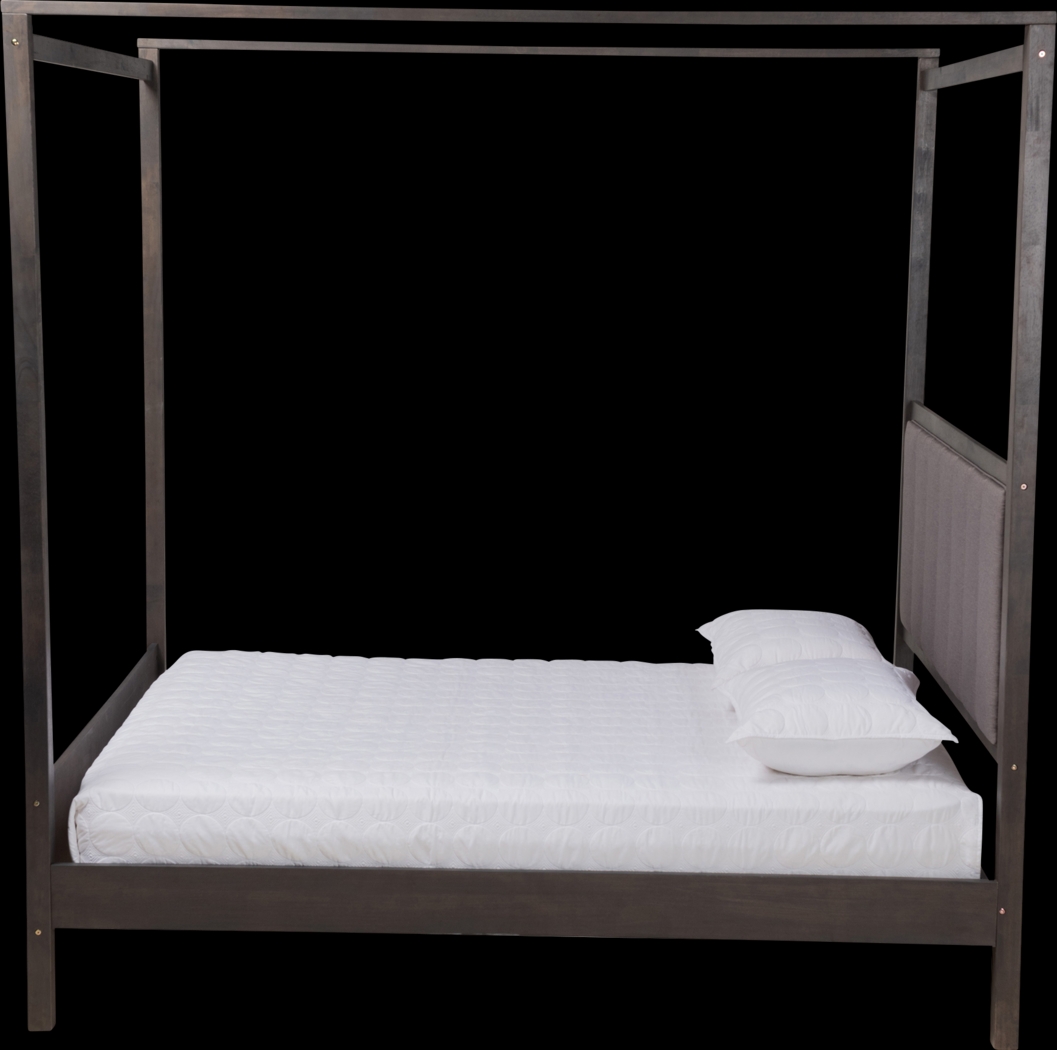 Lelane Gray Queen Canopy Bed - Thumbnail - Image 2
