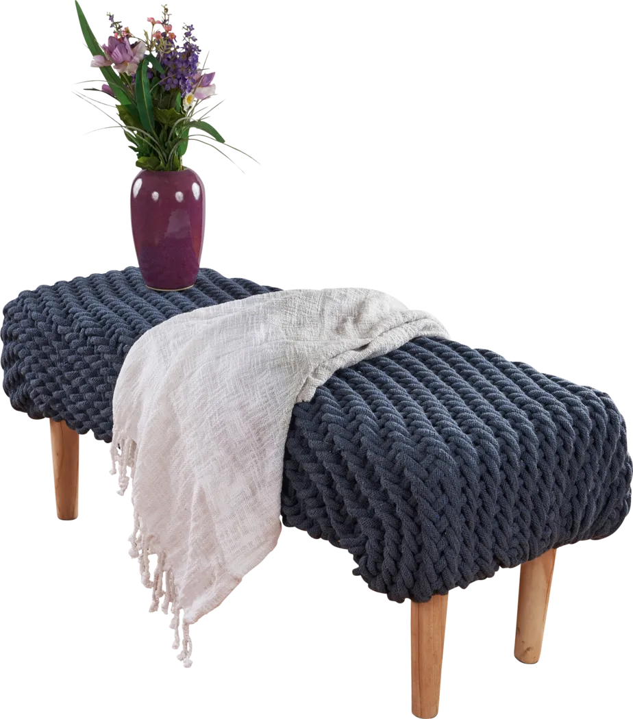 Leley Gray Throw Blanket - Thumbnail - Image 3