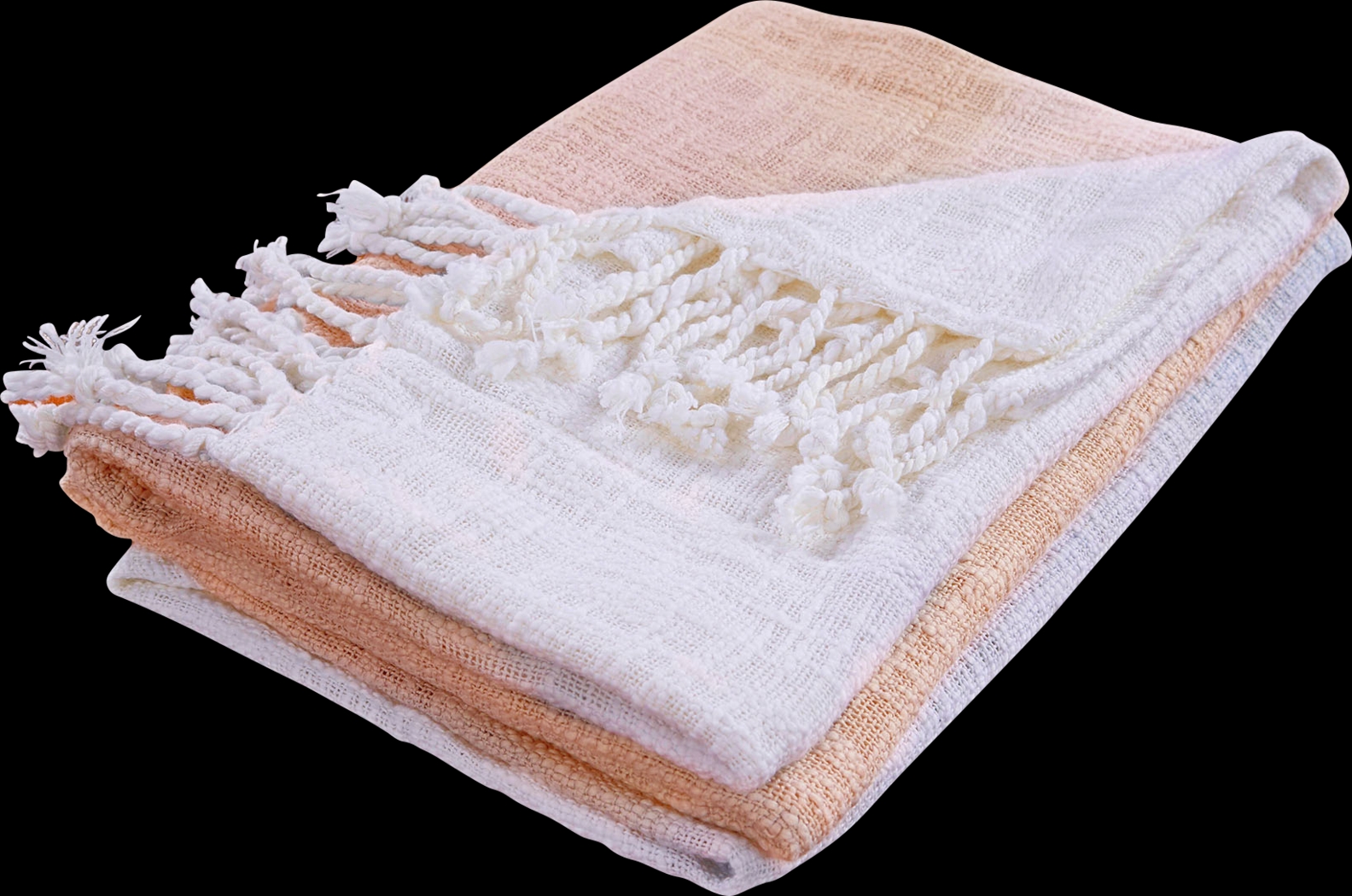 Leley Peach Throw Blanket - Thumbnail - Image 2