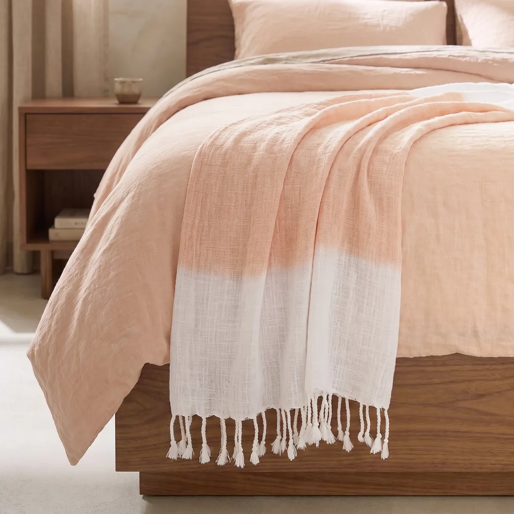 Leley Peach Throw Blanket - Image 4