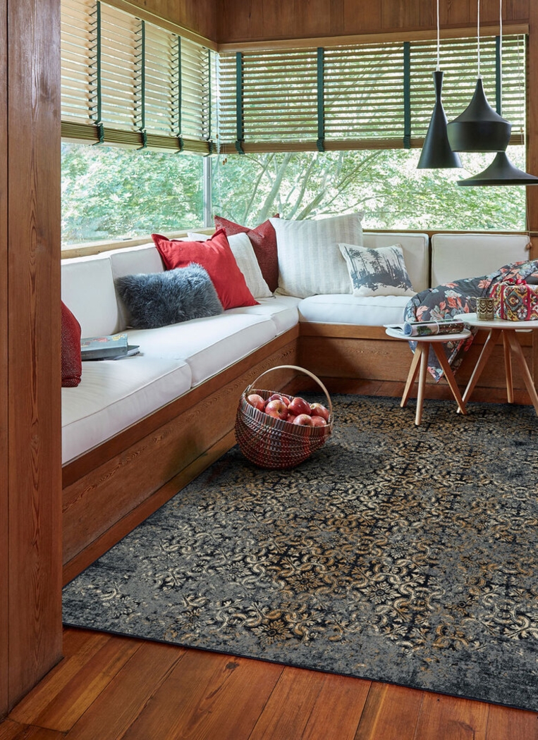 Lemisle Navy 5'3 x 7'6 Rug - Thumbnail - Image 2