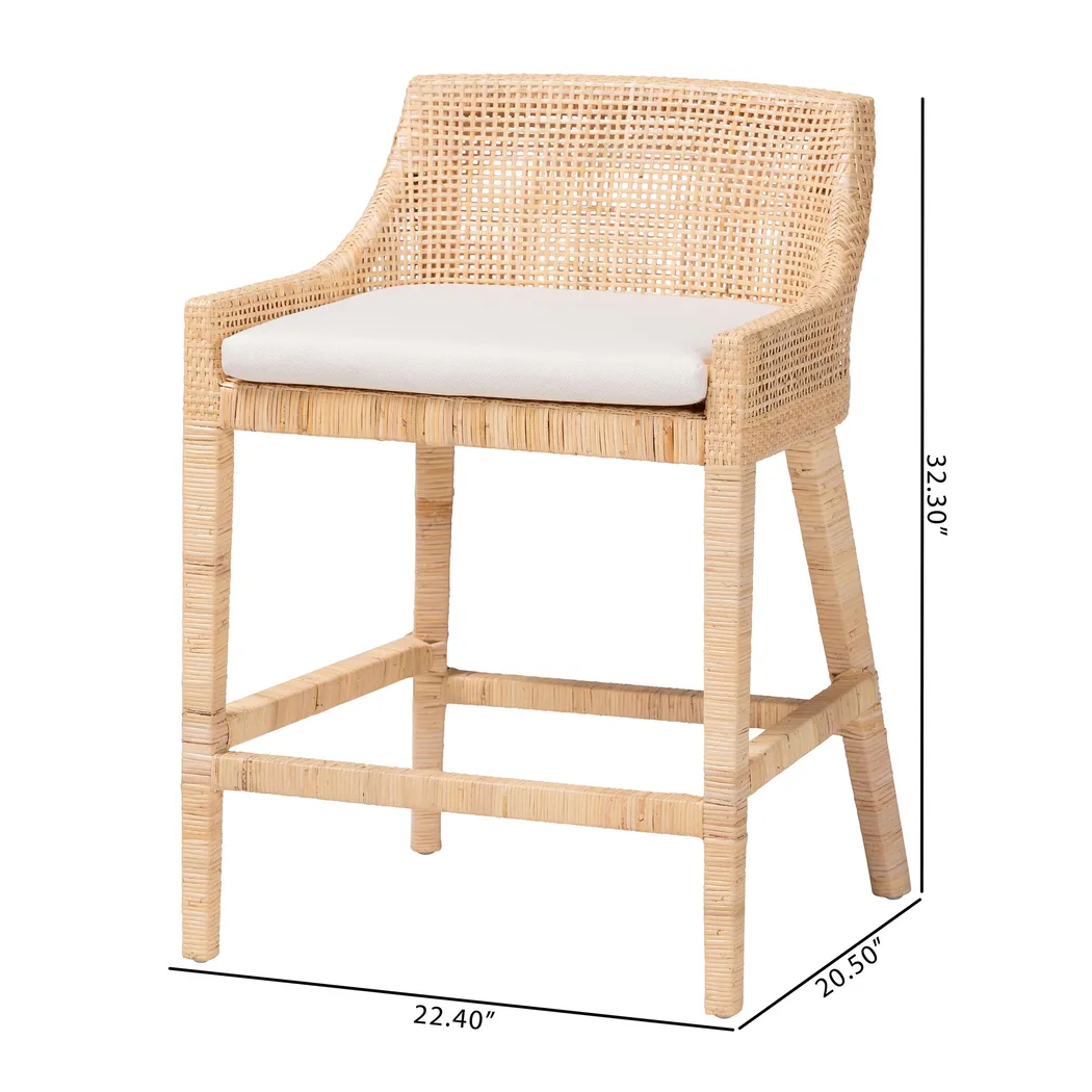 Lemonbeat Natural Counter Height Stool - Thumbnail - Image 7