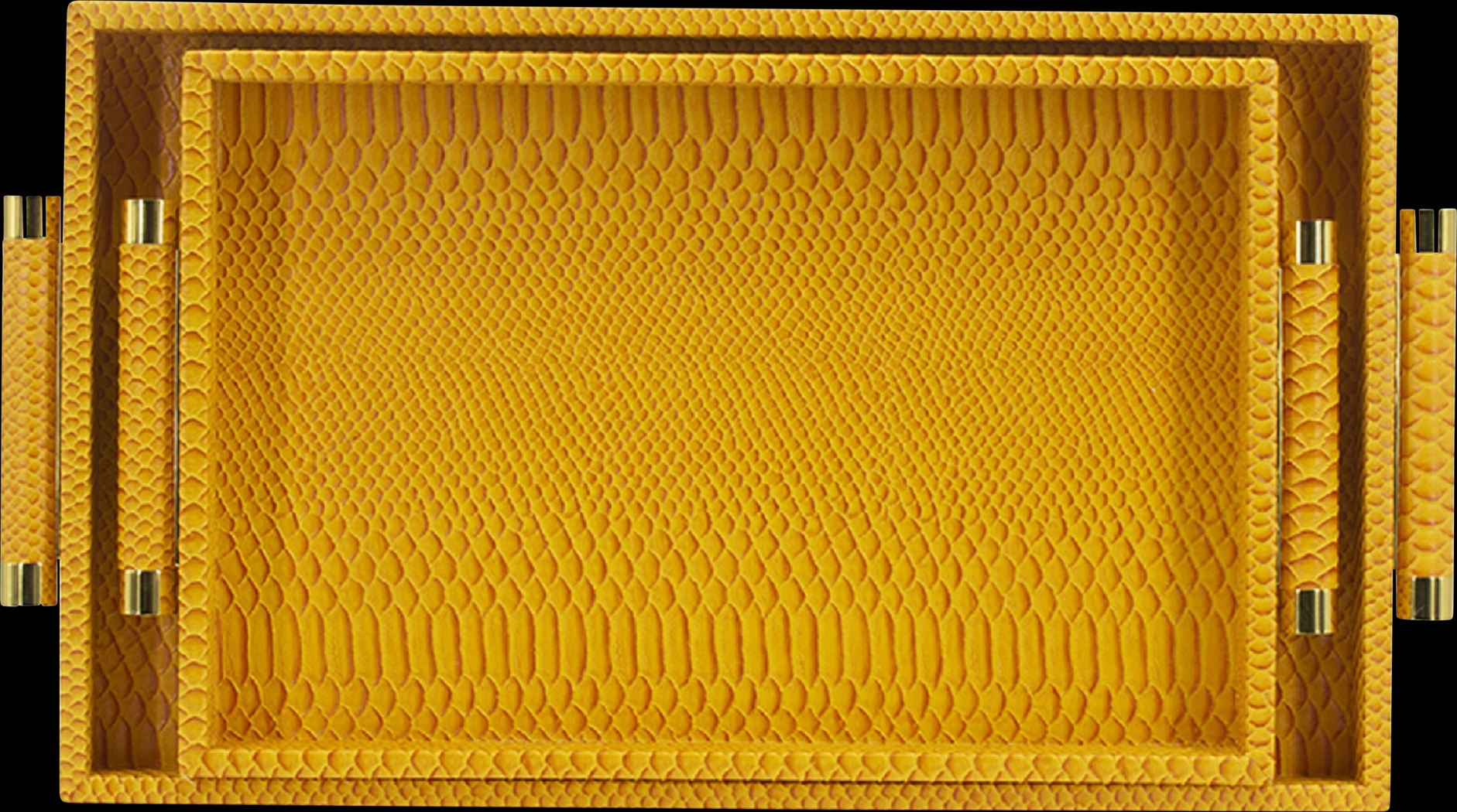 Lemonwell Orange Tray, Set of 2 - Thumbnail - Image 2