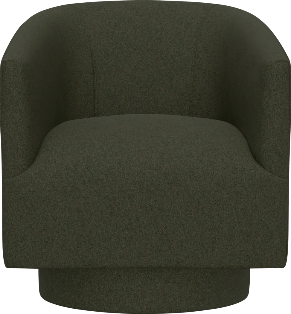 Lemree Green Swivel Accent Chair - Thumbnail - Image 3