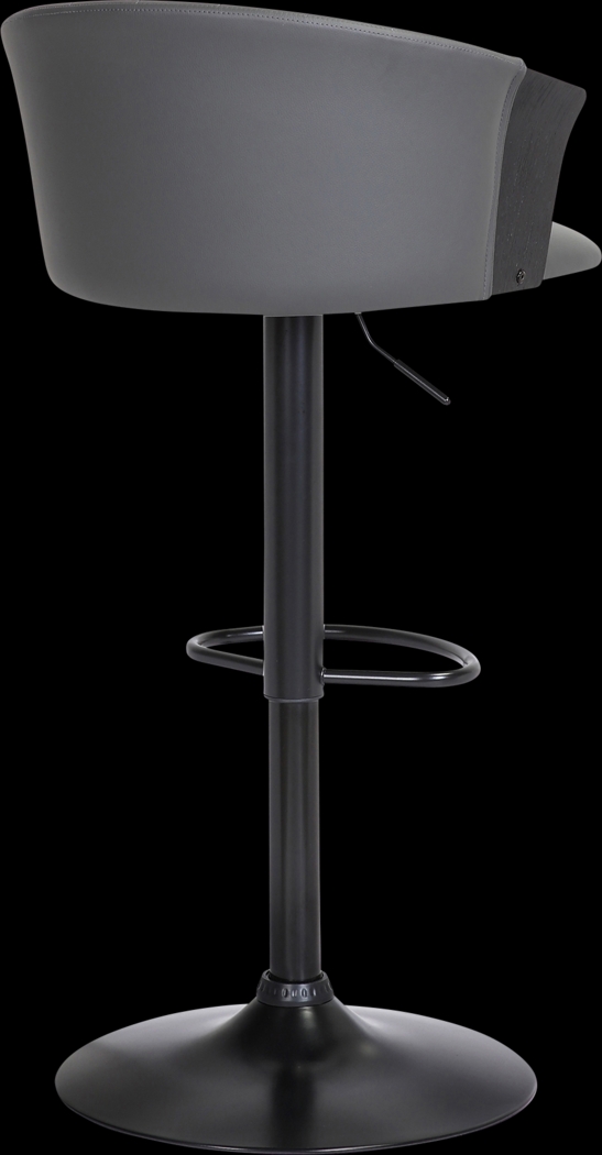 Lemsea Gray Adjustable Barstool - Thumbnail - Image 4