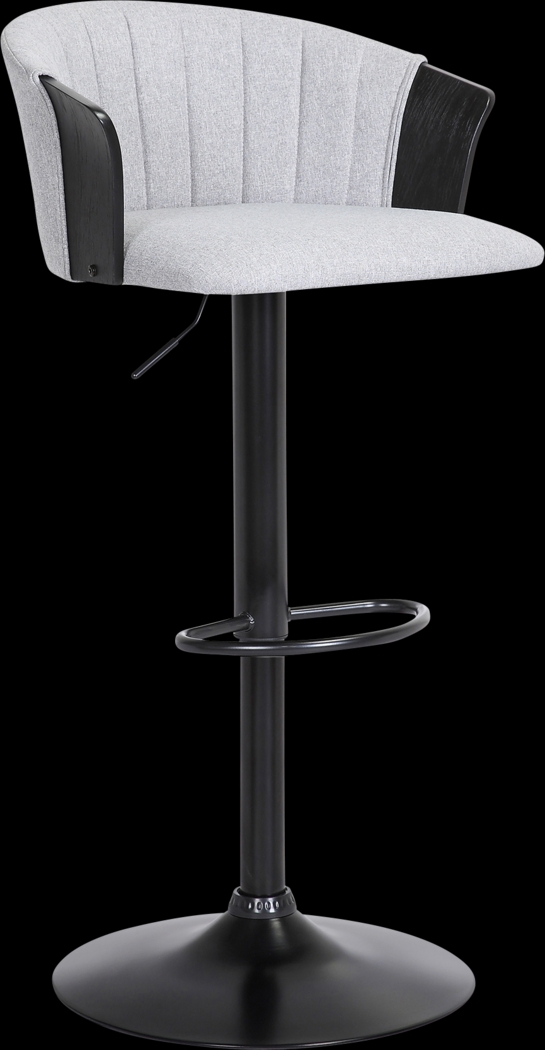 Lemsea Gray Adjustable Barstool - Thumbnail - Image 1