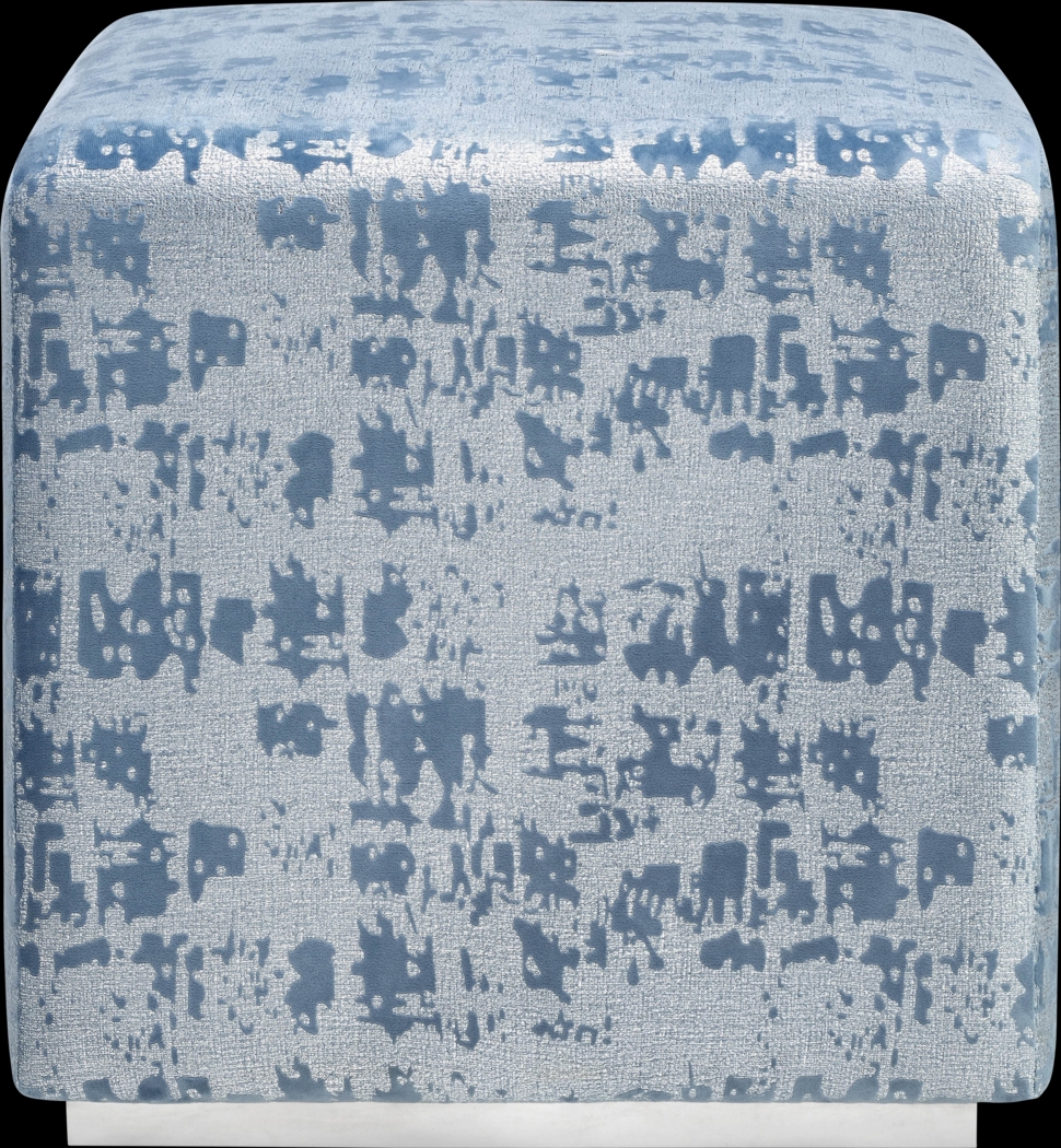 Leneri Blue Ottoman - Thumbnail - Image 2