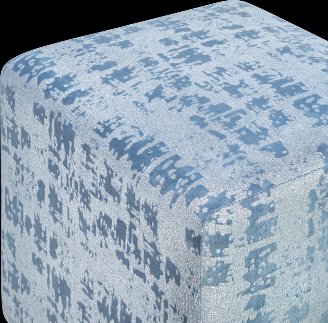 Leneri Blue Ottoman - Thumbnail - Image 3