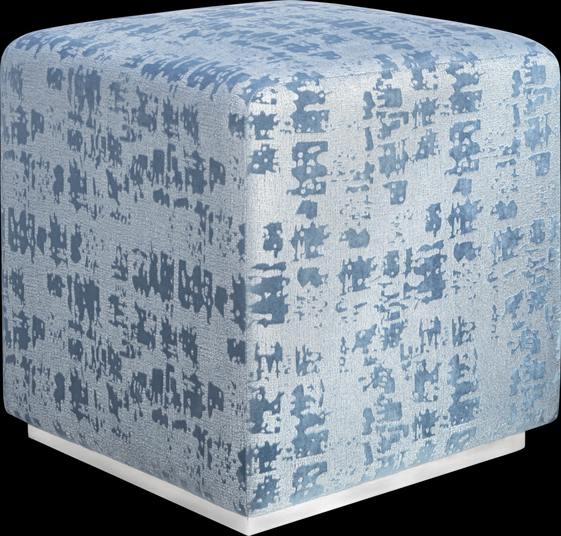 Leneri Blue Ottoman - Thumbnail - Image 1