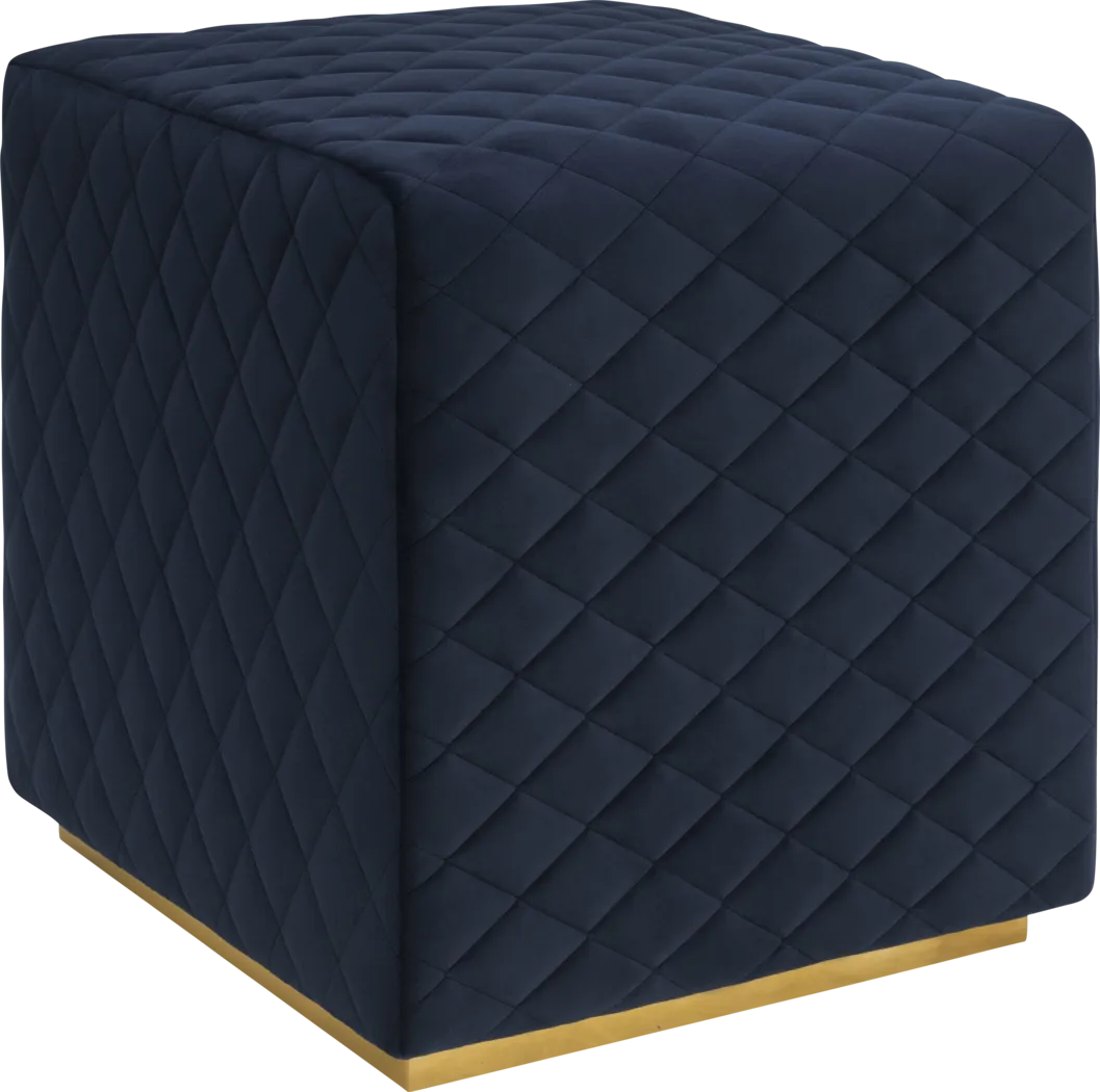 Leneri Navy Ottoman - Thumbnail - Image 1