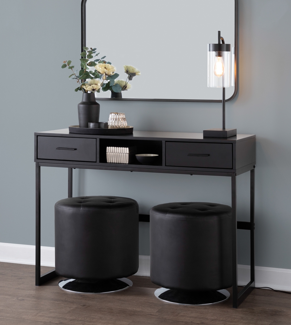 Leneva Black Sofa Table - Thumbnail - Image 4