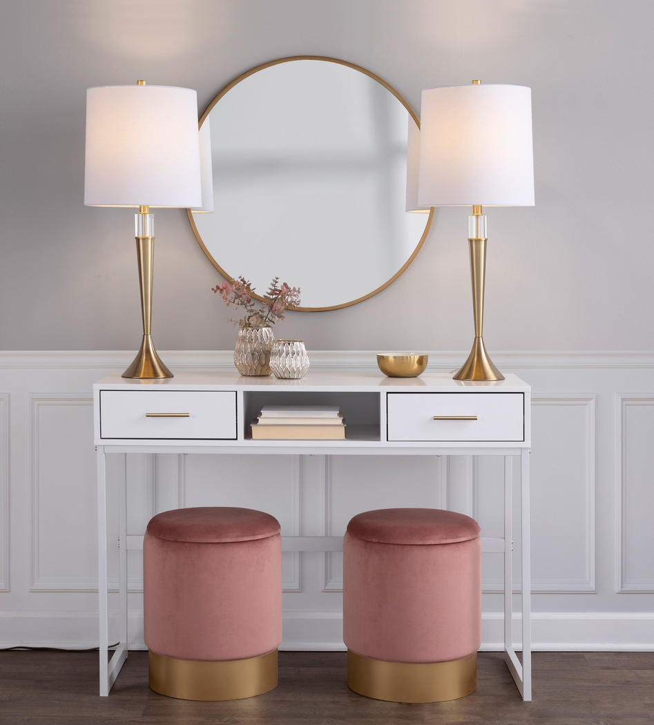 Leneva White Sofa Table - Thumbnail - Image 5