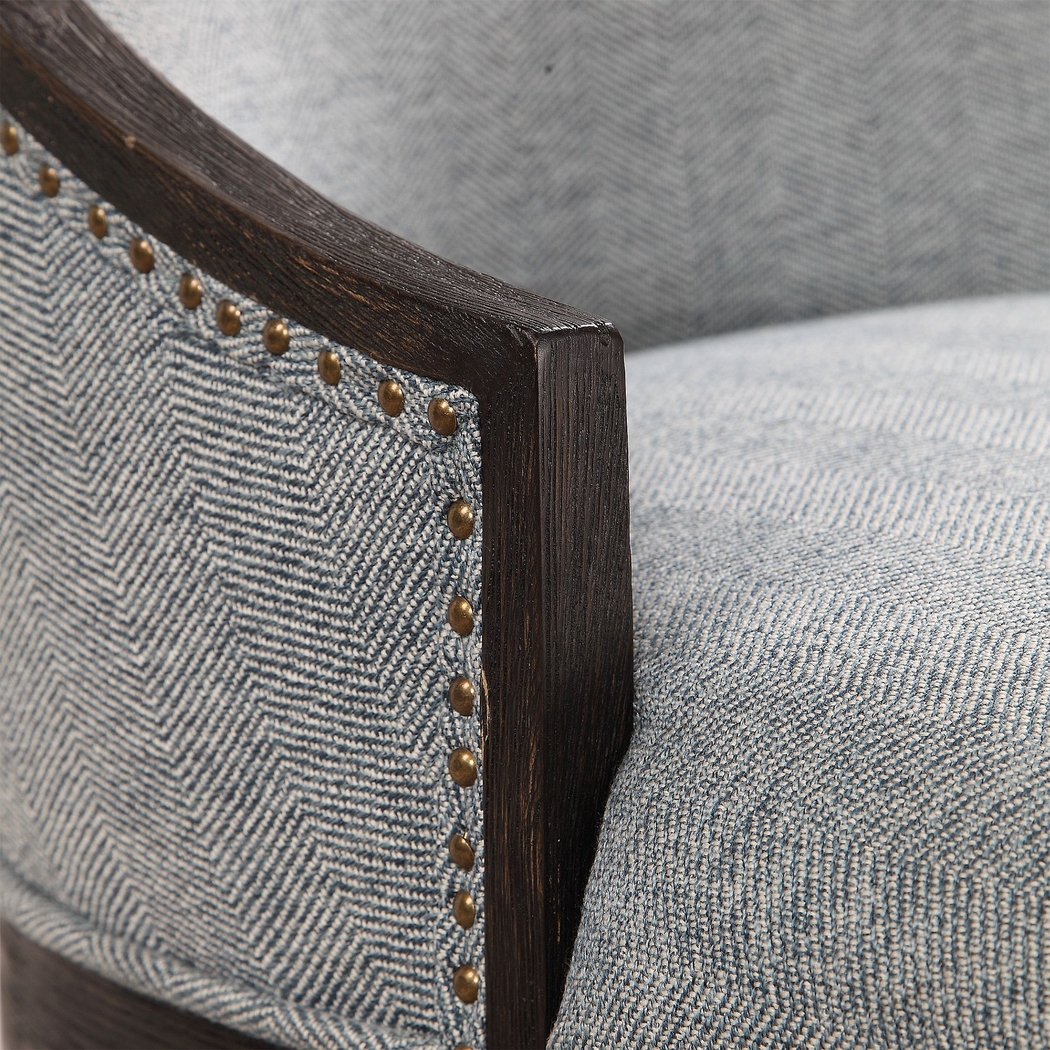 Lenevar Denim Accent Chair - Thumbnail - Image 4