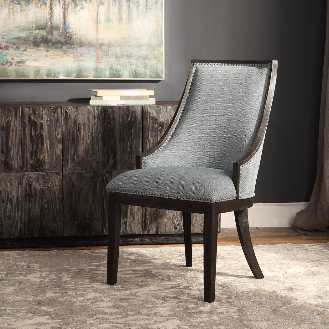 Lenevar Denim Accent Chair - Thumbnail - Image 5