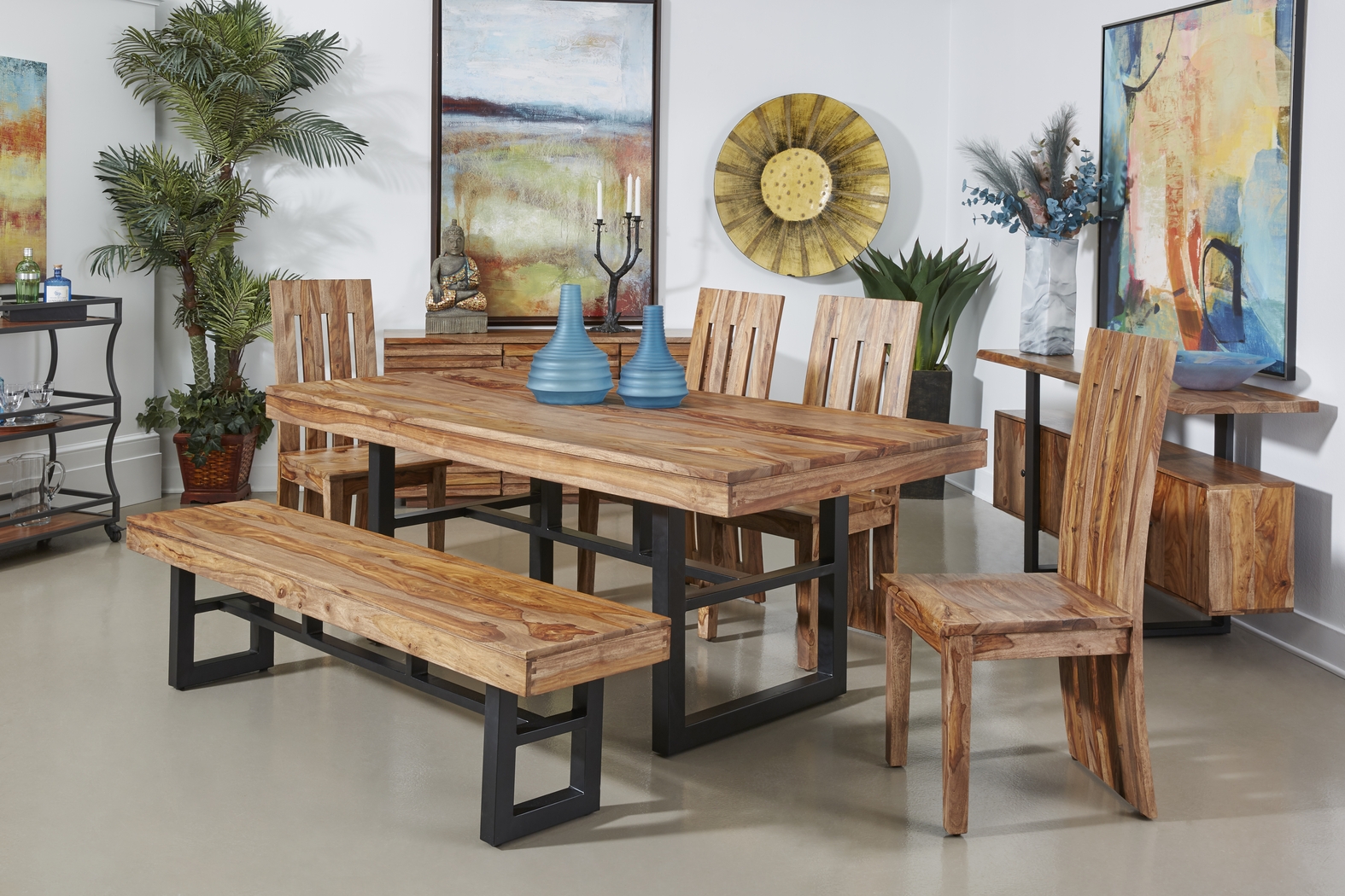 Lenlake Brown Dining Table - Thumbnail - Image 4