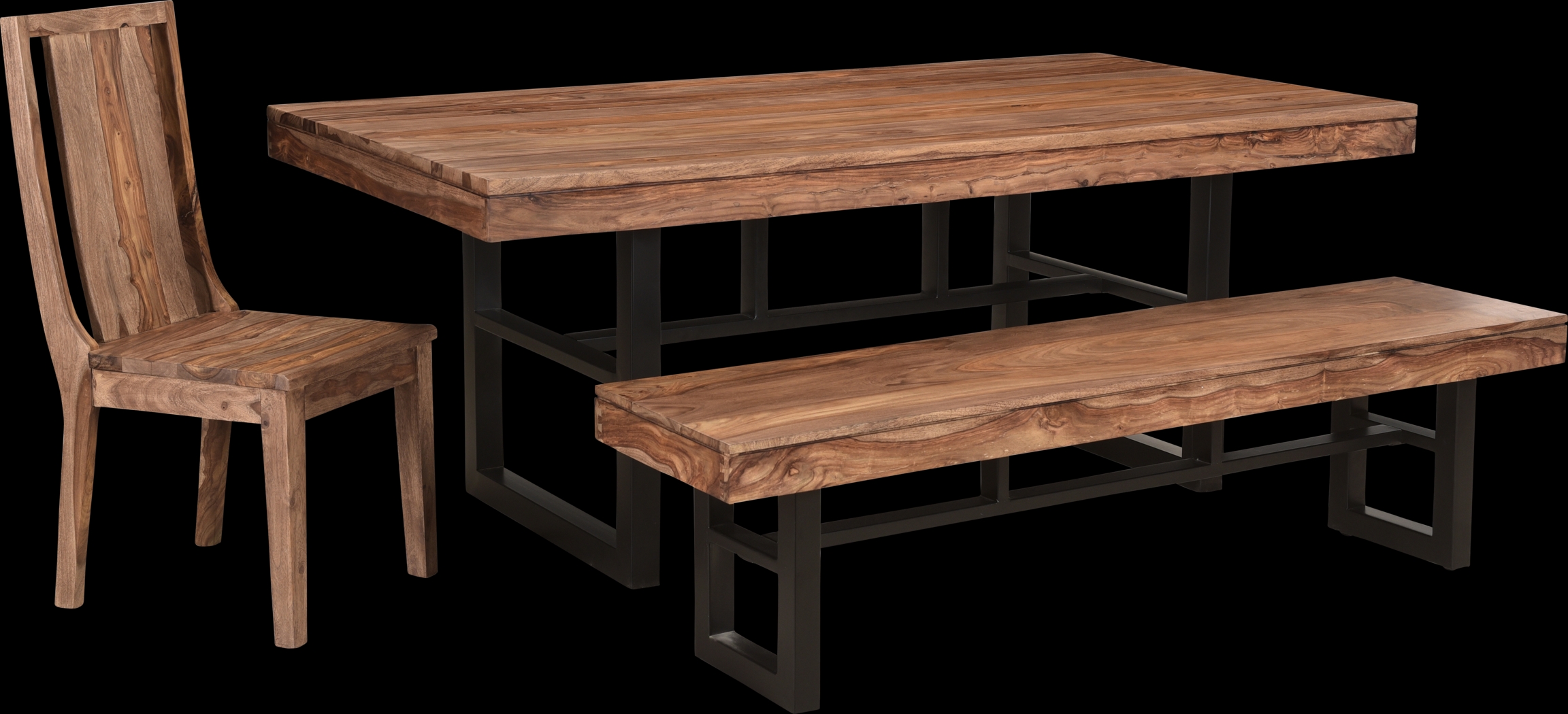 Lenlake Brown Dining Table - Thumbnail - Image 5
