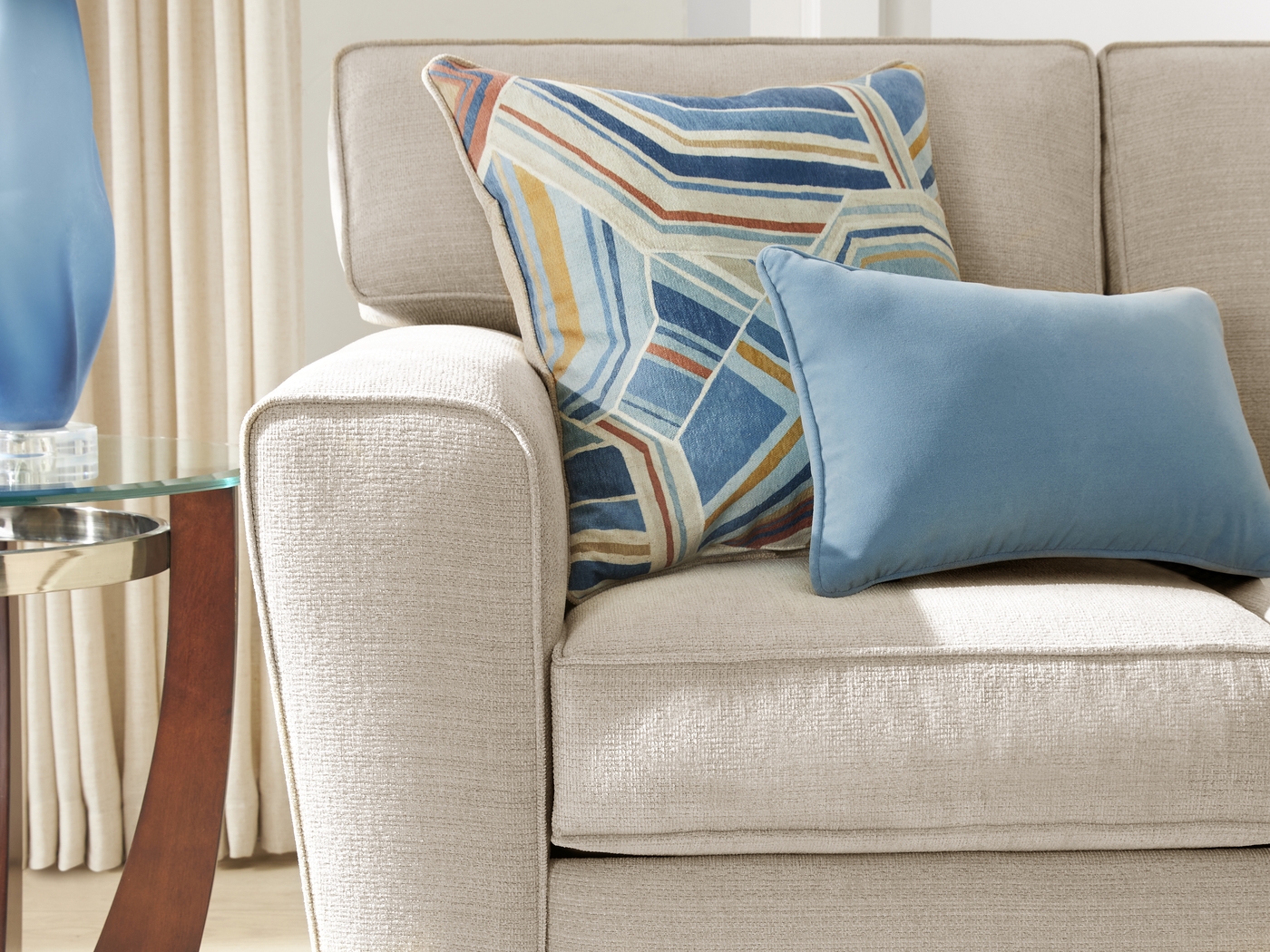 Lennon Beige Loveseat - Thumbnail - Image 2