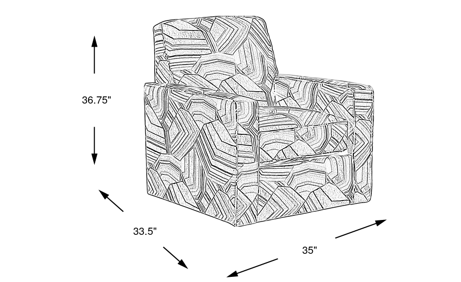 Dimension Image. Please refer to the Dimension Tab on this page for dimension details.
