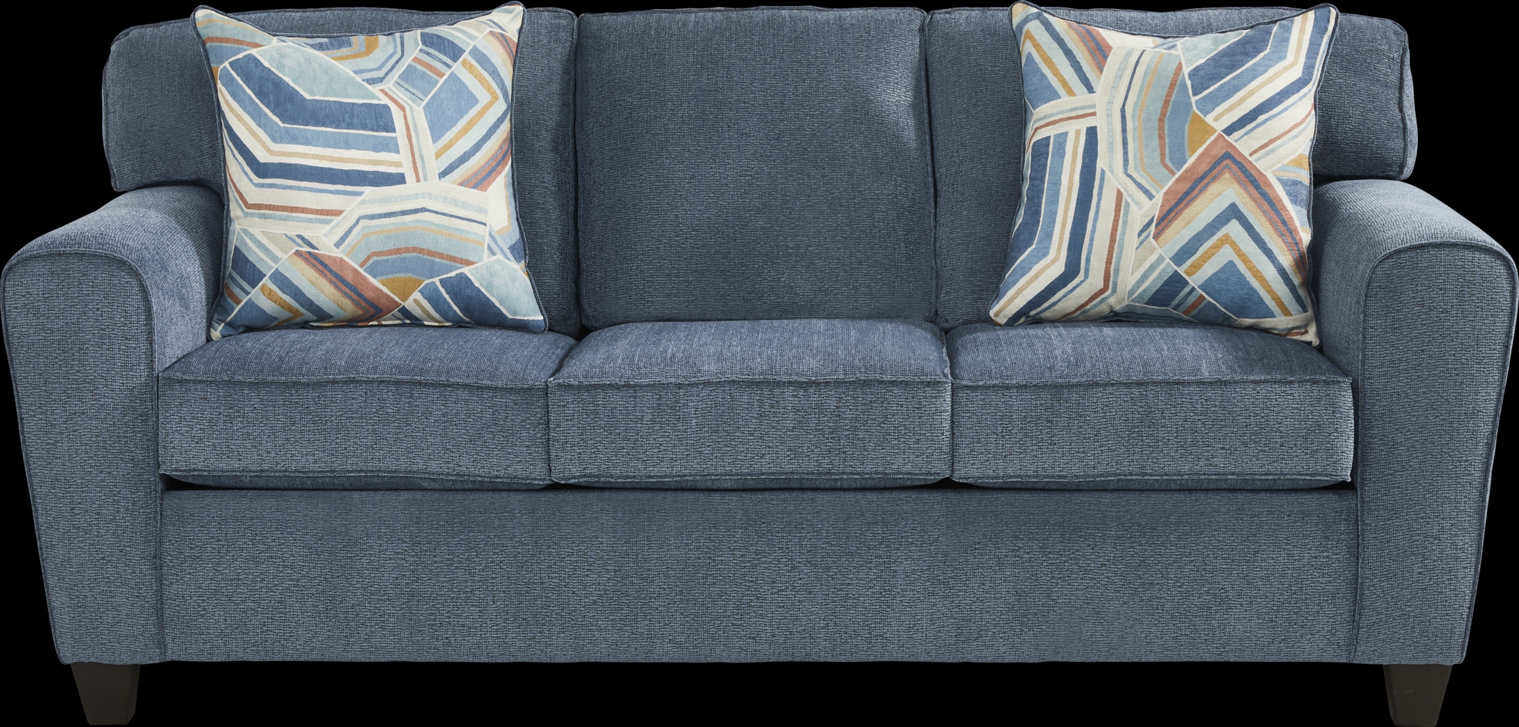 Lennon Navy Gel Foam Sleeper Sofa - Thumbnail - Image 1