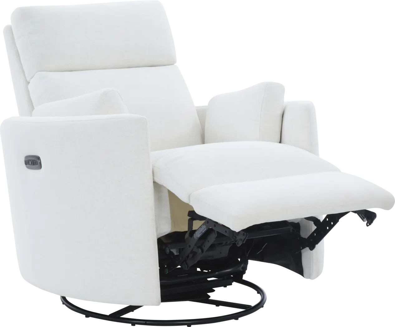 Lennox 2.0 Ivory Power Glider Recliner with Swivel - Thumbnail - Image 5