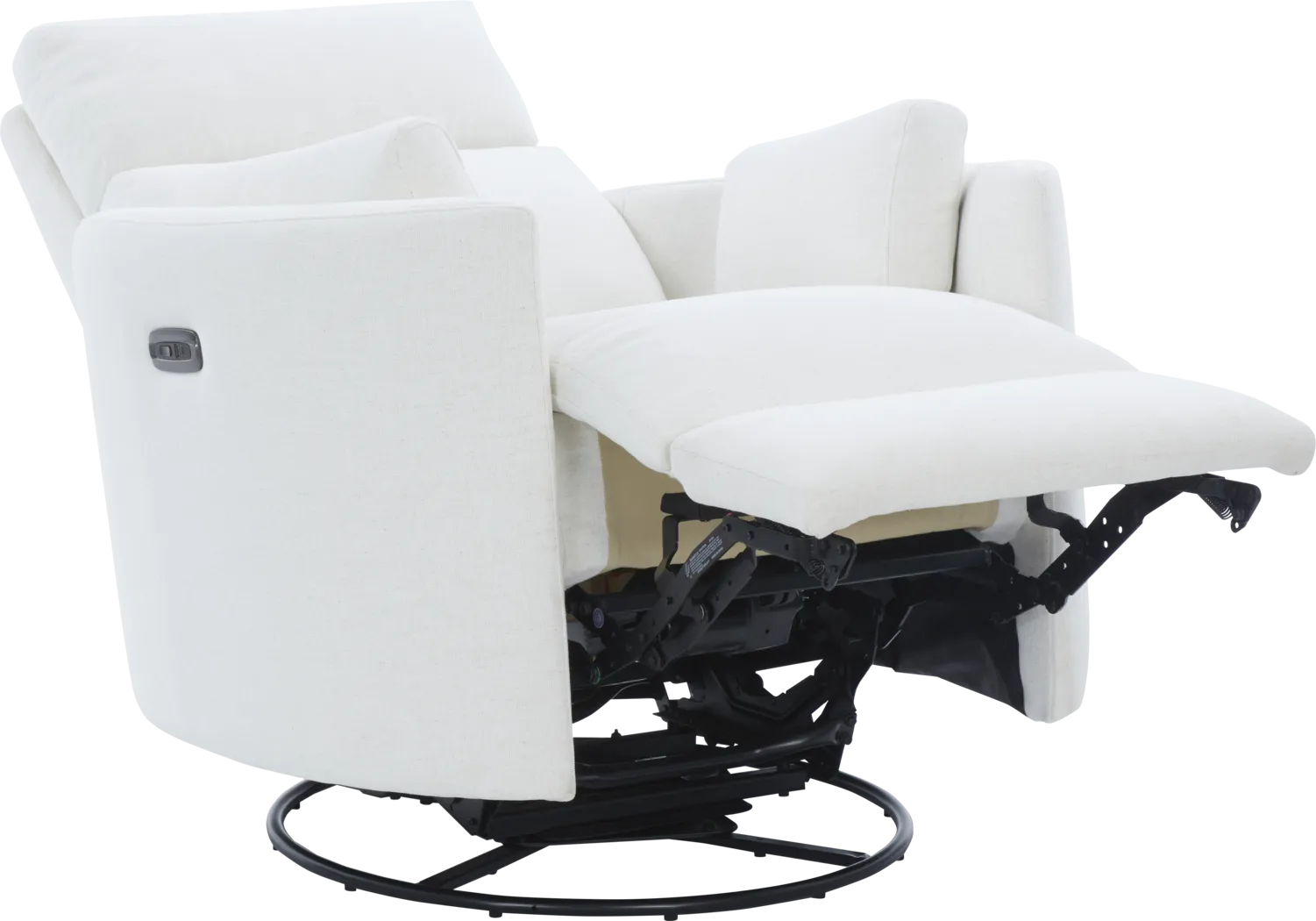 Lennox 2.0 Ivory Power Glider Recliner with Swivel - Thumbnail - Image 6