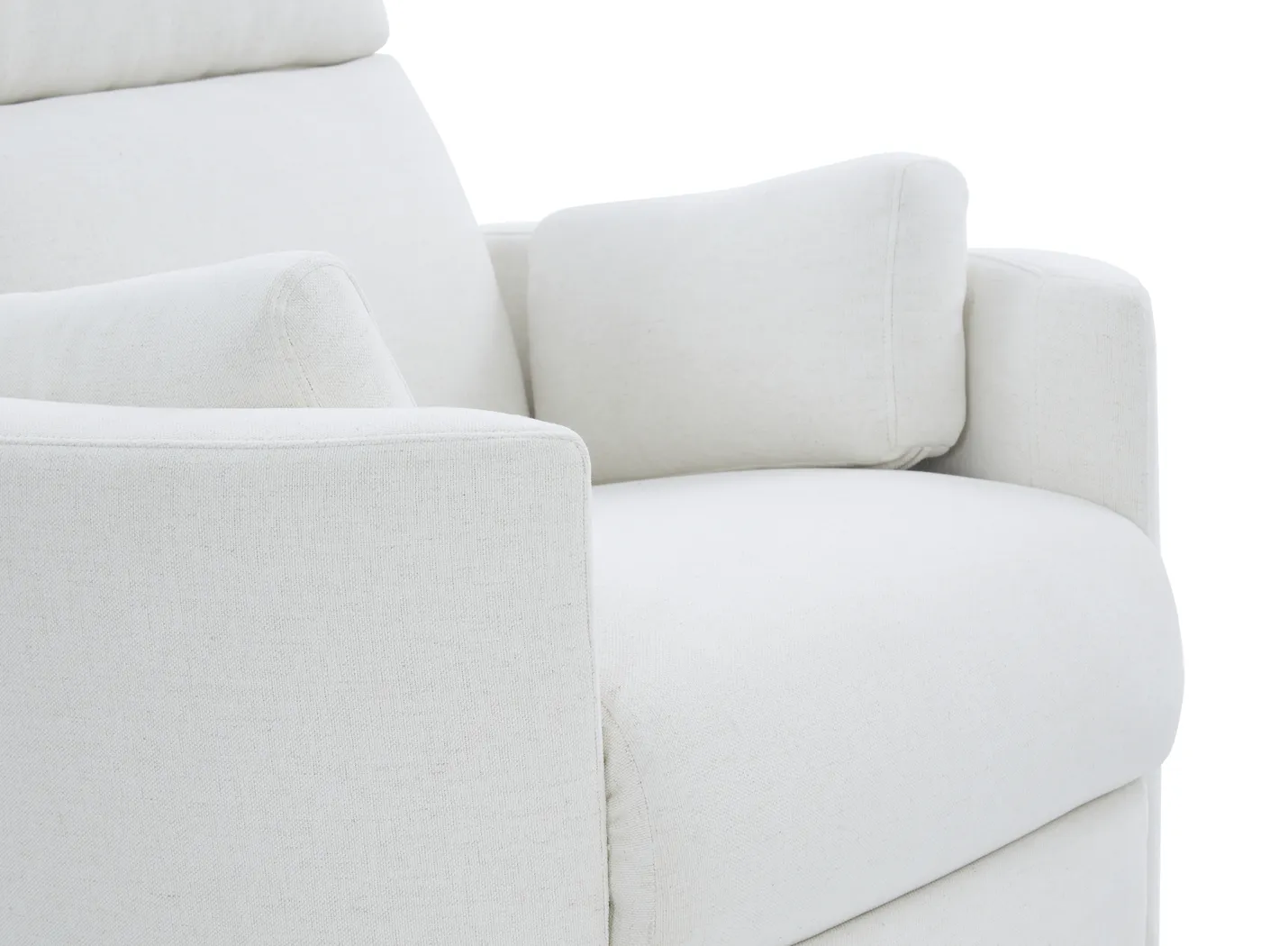 Lennox 2.0 Ivory Power Glider Recliner with Swivel - Thumbnail - Image 9