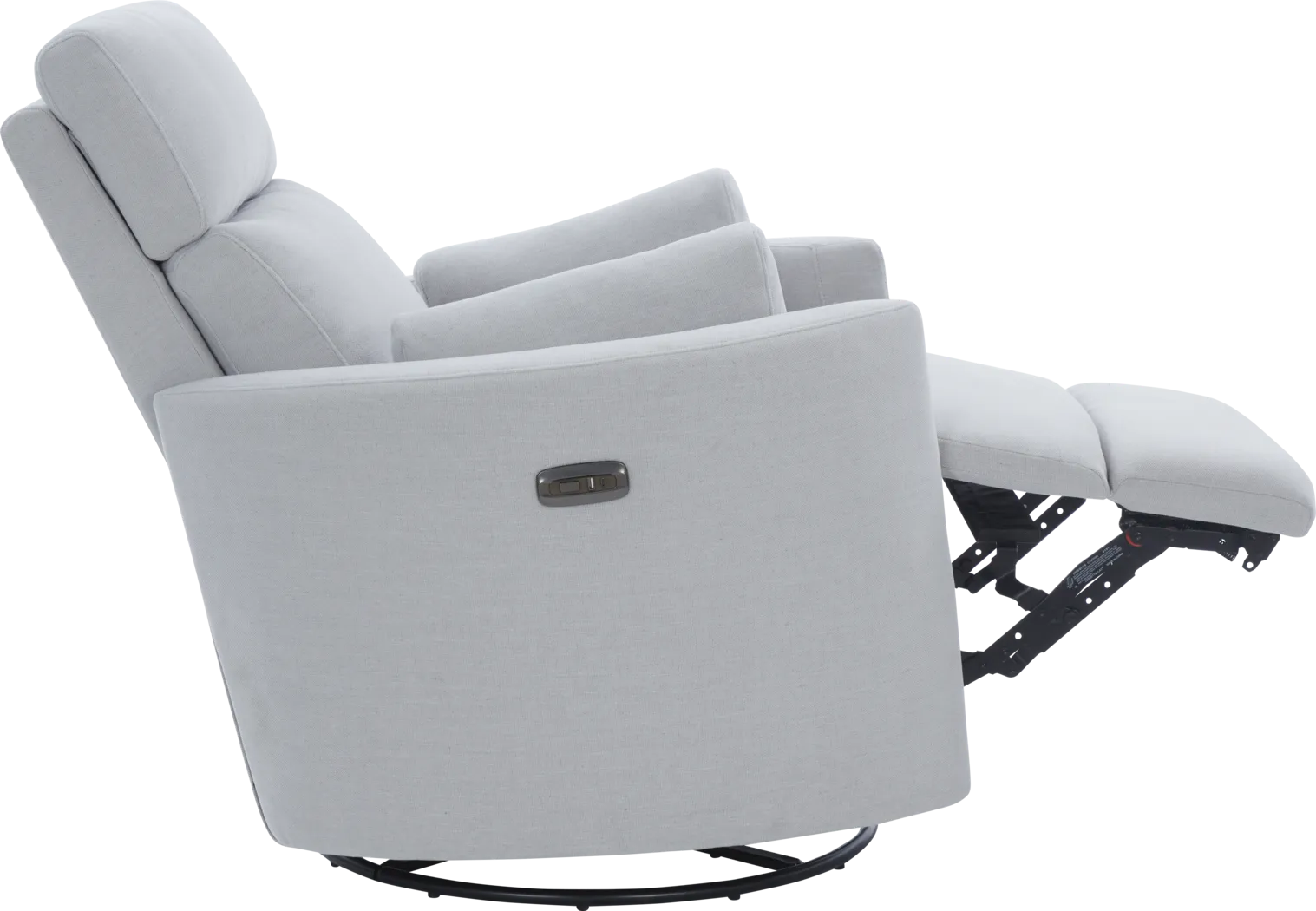 Lennox 2.0 Light Blue Power Glider Recliner with Swivel - Thumbnail - Image 4