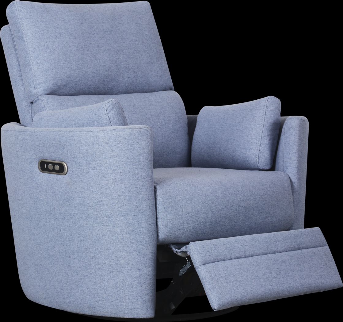 Lennox Chambray Power Glider Recliner - Thumbnail - Image 2