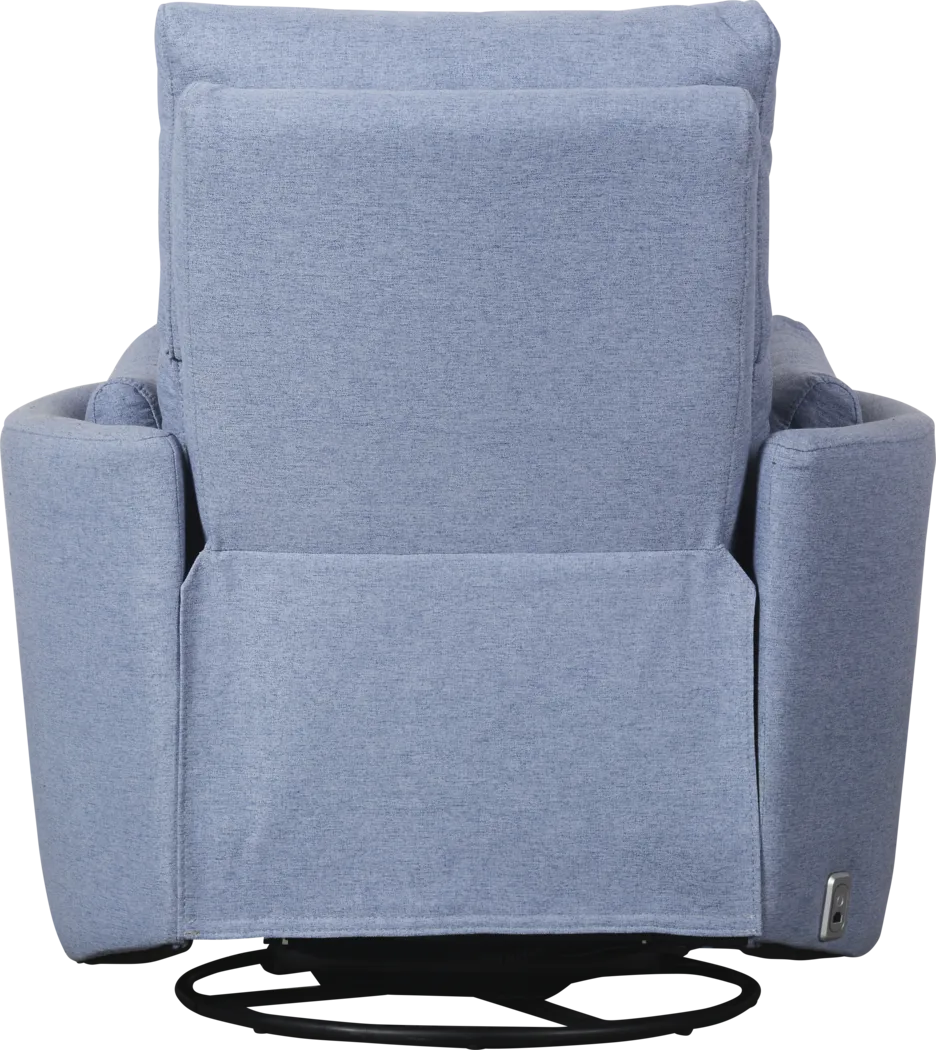 Lennox Chambray Power Glider Recliner - Image 5