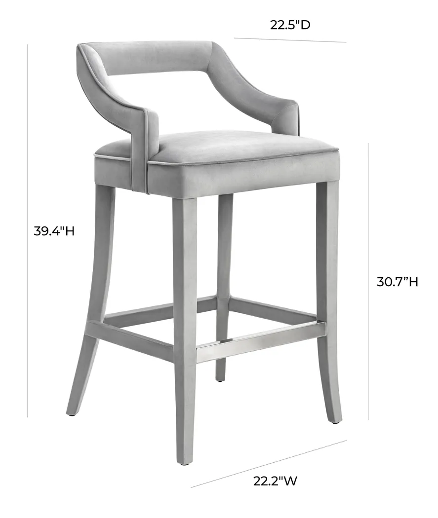 Lenorelle Gray Barstool - Thumbnail - Image 7
